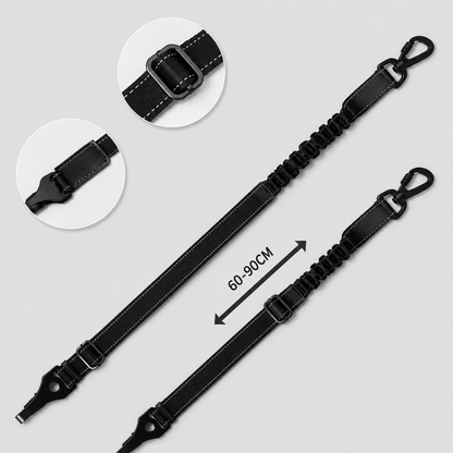 Pawmate Zero Shock Car Seat Belt Showing Different Lengths on a Light Grey Background